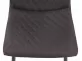 krzesło do jadalni tapicerowane pikowane CIEMNOSZARE czarne nogi TELDE