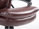 Fotel biurowy PLATON obrotowa kółka podstawa czarna tapicerka BORDOWA podłokietniki