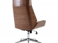 Krzesło biurowe Breda gięte drewno Czarna