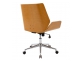 Krzesło biurowe metalowe Zwolle siedzisko jasne drewno Biała