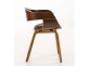 Krzesło z drewna i siedziskiem z brązowegou KINGSTON