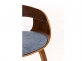 Krzesło z drewna i siedziskiem z szaroniebieskiegou KINGSTON