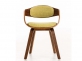 Krzesło z drewna i siedziskiem z żółtozielonegou KINGSTON