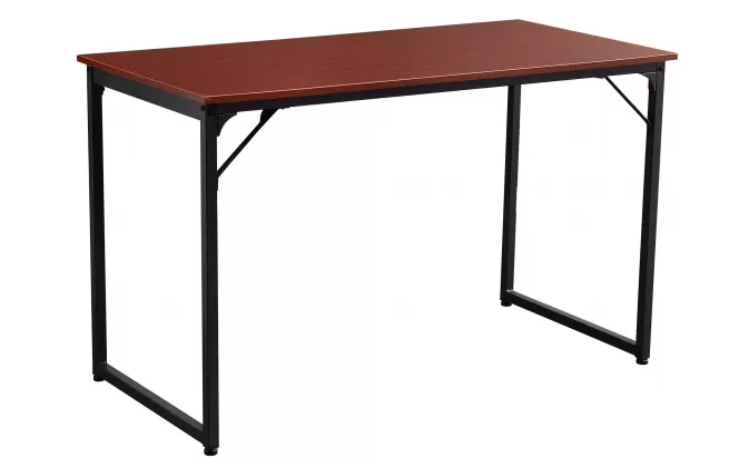 Biurko GREE z blatem MDF nogi grafit blat TEAK