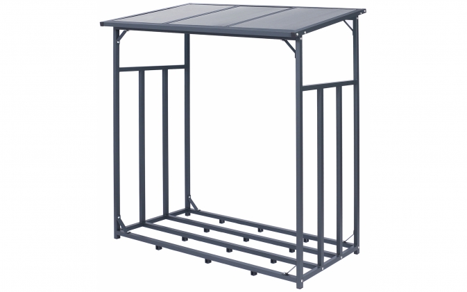 Zadaszenie metalowe na drewno opałowe 185x70x185 cm