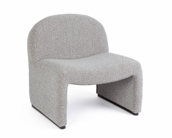 Szary fotel BASSILLA Bouclé – stylowy fotel wypoczynkowy Bizzotto z drewnianą ramą i miękką tapicerkąJasnobezowy fotel BASSILLA Bouclé – stylowy fotel wypoczynkowy Bizzotto z drewnianą ramą i miękką tapicerką