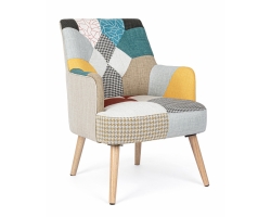 Fotel patchwork GALATEA materiał