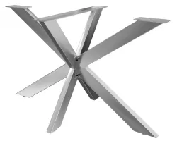 Zestaw nóg do stołu obiadowego krzyżowe BILO 120x68 stal nierdzewna