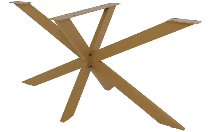 Zestaw nóg do stołu obiadowego krzyżowe BILO 150x78 kolor złoty