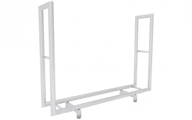 Stojak na drewno kominkowe stal nierdzewna DRK 122x30x91 cm