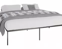 Metalowa podstawa łóżka wysoka FARG 200x180x42 cm CZARNA