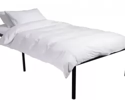 Metalowa podstawa łóżka niska HAML 200x90x41 cm CZARNA