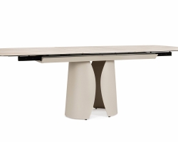 Beżowy stół do dużej jadalni ARDIS EXT rozkładany 180-240×95 – onyx, gres ceramiczny