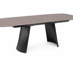 Nowoczesny stół rozkładany OLIVER 180–220×90 z ceramicznym blatem i stylowymi nogami
