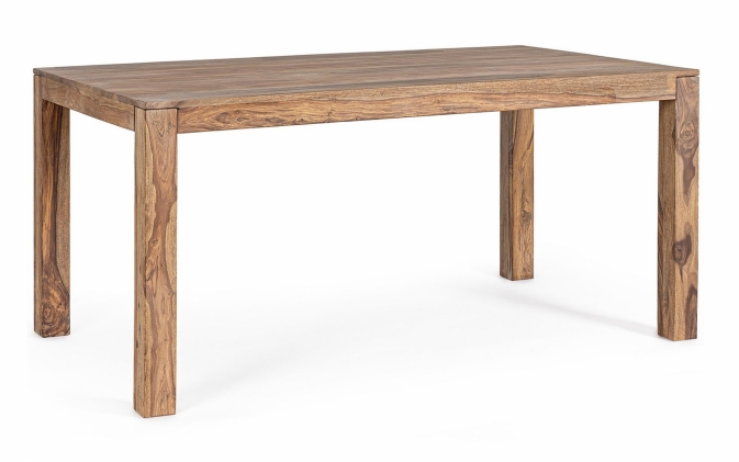 Stylowy stół NARTAN 160×90 z litego drewna sheesham z akrylowym wykończeniem