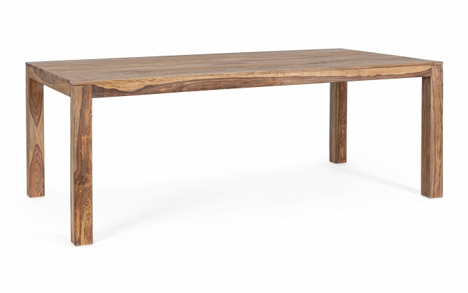 Stylowy stół NARTAN 200×100 z litego drewna sheesham z akrylowym wykończeniem