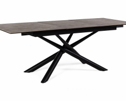 Stół ceramiczny rozkładany SEYFERT 160–220×90 z czarną podstawą