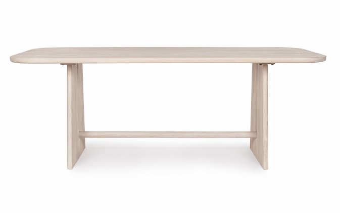 Stół ELISHAEVA 200×96,5 z litego drewna mango z nitrocelulozowym wykończeniem