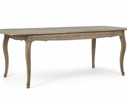 Stół rozkładany DOMITILLE 180-225×90 z litego drewna mango w naturalnym wykończeniu