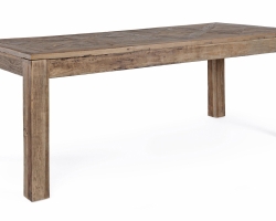 Stół prostokątny z drewna recyklingowanego KAILY 200×90 z efektem antycznym – unikalny designStół prostokątny z drewna recyklingowanego KAILY 200×90 z efektem antycznym – unikalny design