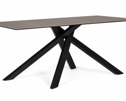 Stół obiadowy MESSIER 180×90 – nowoczesny stół ceramiczny na stalowych nogach z hartowanym szkłem