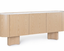 OTILIA komoda 200×45,5×80,5 cm – fornir dębowy
