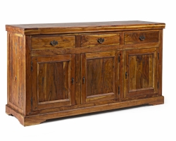 Komoda CHATEAUX 160×50×90 rustykalna akacja indyjska idealna do salonu i jadalni