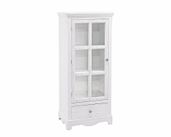 BLANC witryna 48,5×32×114 cm – biała matowa