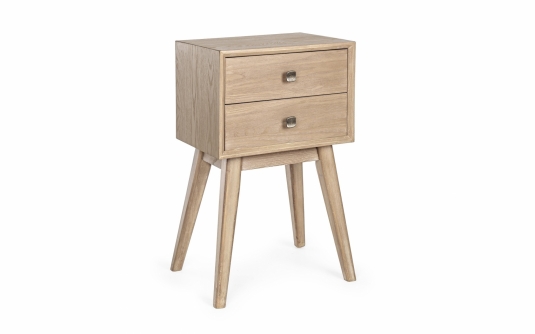 Komoda ALANNIS drewno jodły 2 szuflady / 66 cm