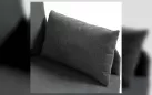 Sofa do salonu 2-osobowa ZIDE ciemnoszary z poduszkami - zdjęcie 14