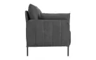 Sofa do salonu 2-osobowa ZIDE czarny z poduszkami - zdjęcie 5