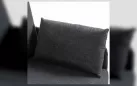 Sofa do salonu 2-osobowa ZIDE czarny z poduszkami - zdjęcie 7