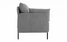 Sofa do salonu 2-osobowa ZIDE jasnoszary z poduszkami - zdjęcie 19