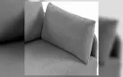 Sofa do salonu 2-osobowa ZIDE jasnoszary z poduszkami - zdjęcie 21