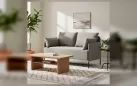 Sofa do salonu 2-osobowa ZIDE taupe z poduszkami - zdjęcie 24