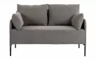 Sofa do salonu 2-osobowa ZIDE taupe z poduszkami - zdjęcie 25